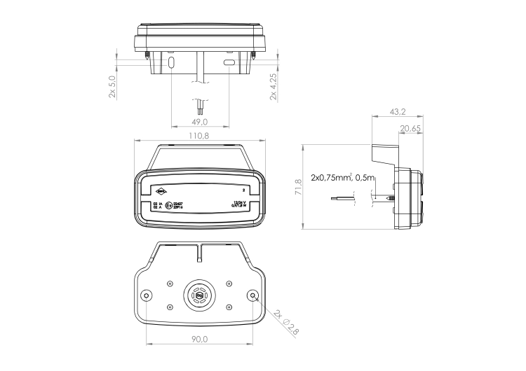 lampa-obrysowa-z-wieszakiem-i-odblaskiem-ld-2765-rysunek-techniczny-1.webp